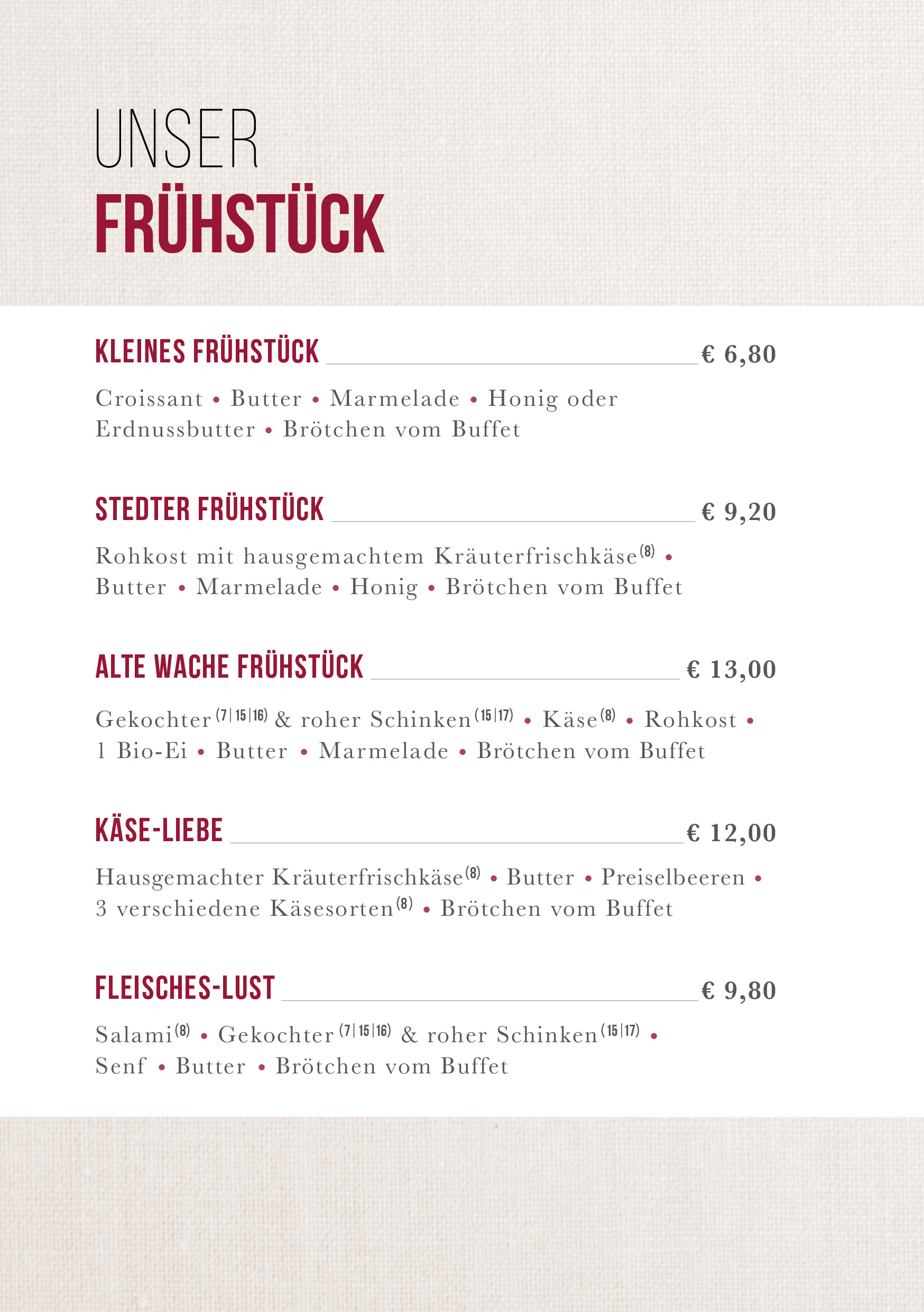 Frühstück 1